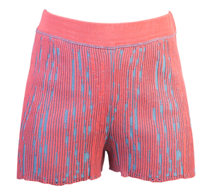 Hot Pants in Guava Pink-Blue