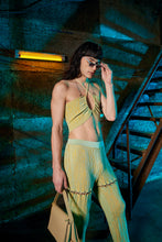 Load image into Gallery viewer, Trousers with horizontal Rings in Magic Mint-Yellow