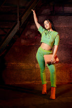Load image into Gallery viewer, Trousers in Lime Green-Blue