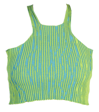 Load image into Gallery viewer, Tank Top in Lime Green-Blue
