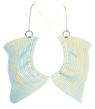 Load image into Gallery viewer, Butterfly Top with Chain in Magic Mint-Yellow