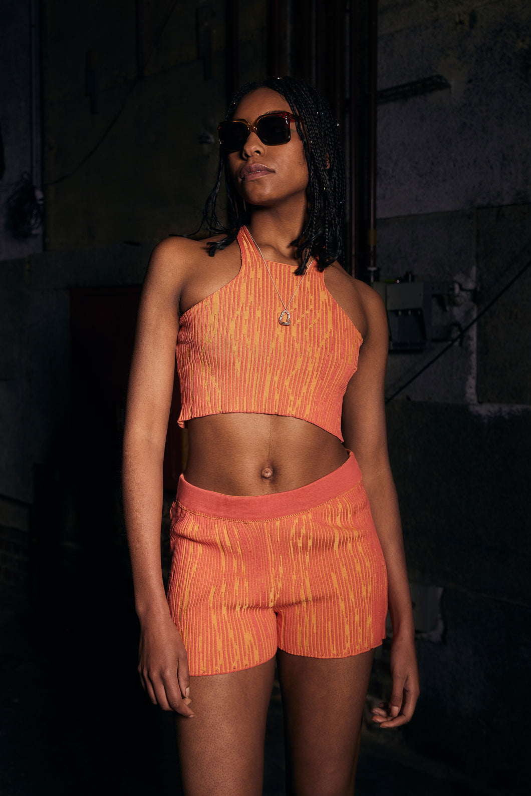 Tank Top in Calypso Orange-Yellow