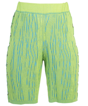 Load image into Gallery viewer, Bermuda Shorts with Rings in Lime Green-Blue

