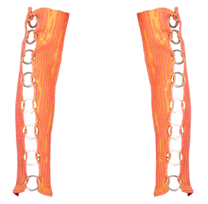 Gauntlets with Rings in Calypso Orange-Yellow